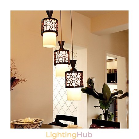 Modern Chinese Style Classical Solid Wood Drum Creative Single Head Droplight Lamp Light Modern Chinese Style Classical Solid Wood Drum Creative Single Head Droplight Lamp Light