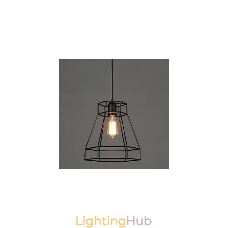 Geometrical Line Diamond Wrought Iron Chandelier Pendant Light Modern Contemporary