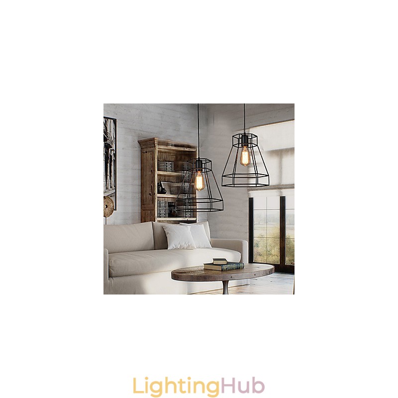 Geometrical Line Diamond Wrought Iron Chandelier Pendant Light Modern Contemporary