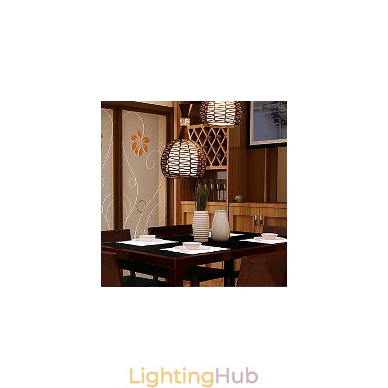 Rural Cany Art Weaving Classical Contracted Droplight Lamp Light
