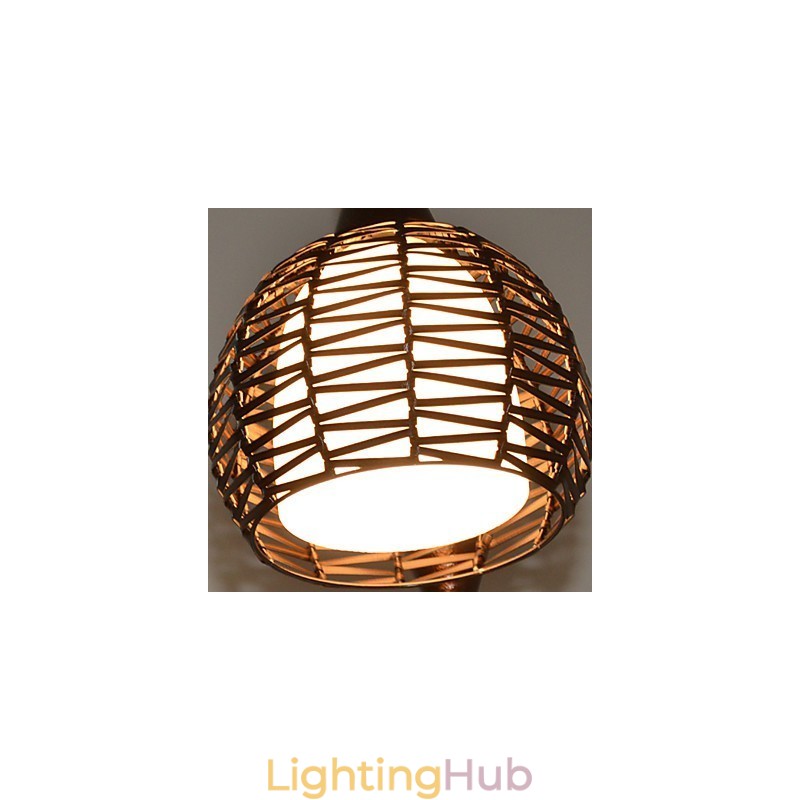 Rural Cany Art Weaving Classical Contracted Droplight Lamp Light