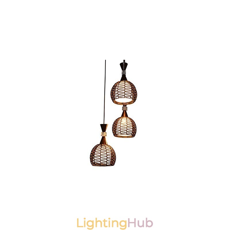 Rural Cany Art Weaving Classical Contracted Droplight Lamp Light