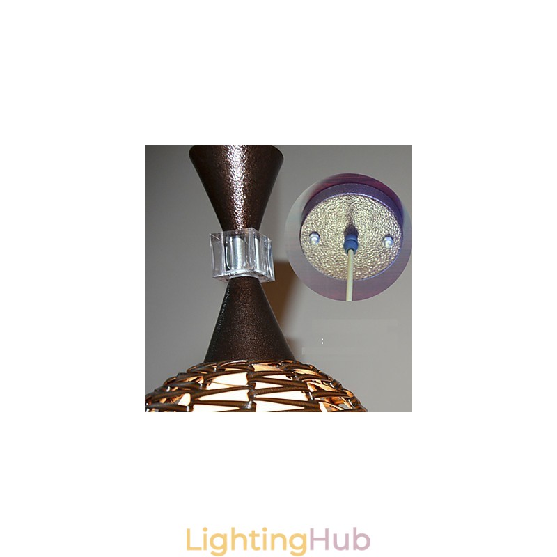 Rural Cany Art Weaving Classical Contracted Droplight Lamp Light