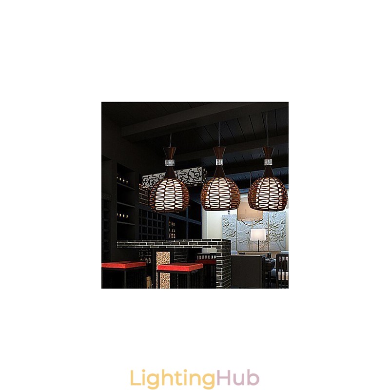 Rural Cany Art Weaving Classical Contracted Droplight Lamp Light