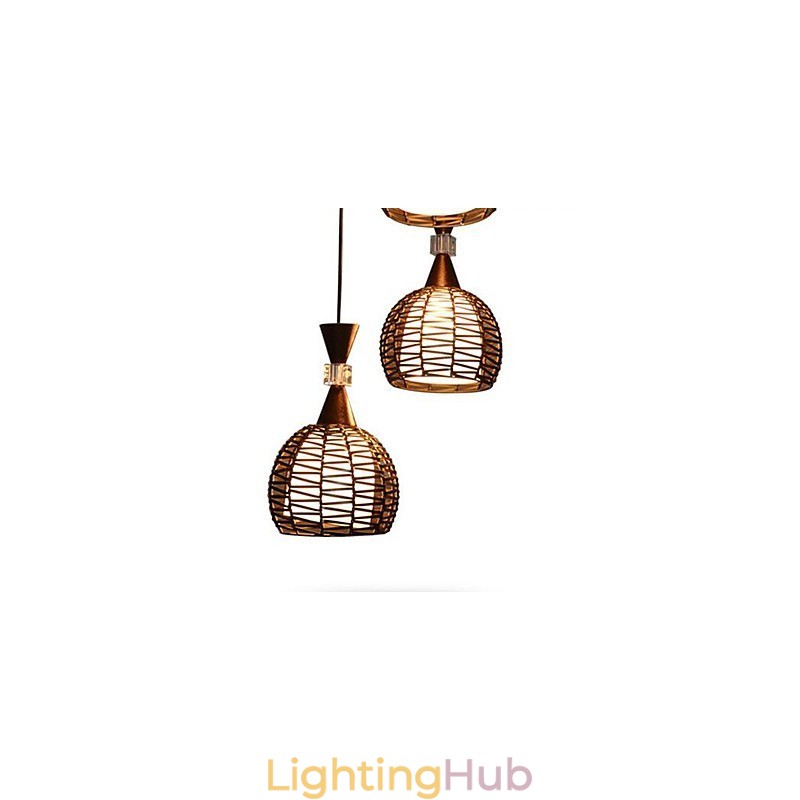Rural Cany Art Weaving Classical Contracted Droplight Lamp Light