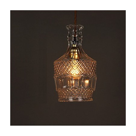 Romantic Bottle Creative Carved Art Glass Chandelier Light Pendant Light Romantic Bottle Creative Carved Art Glass Chandelier Light Pendant Light