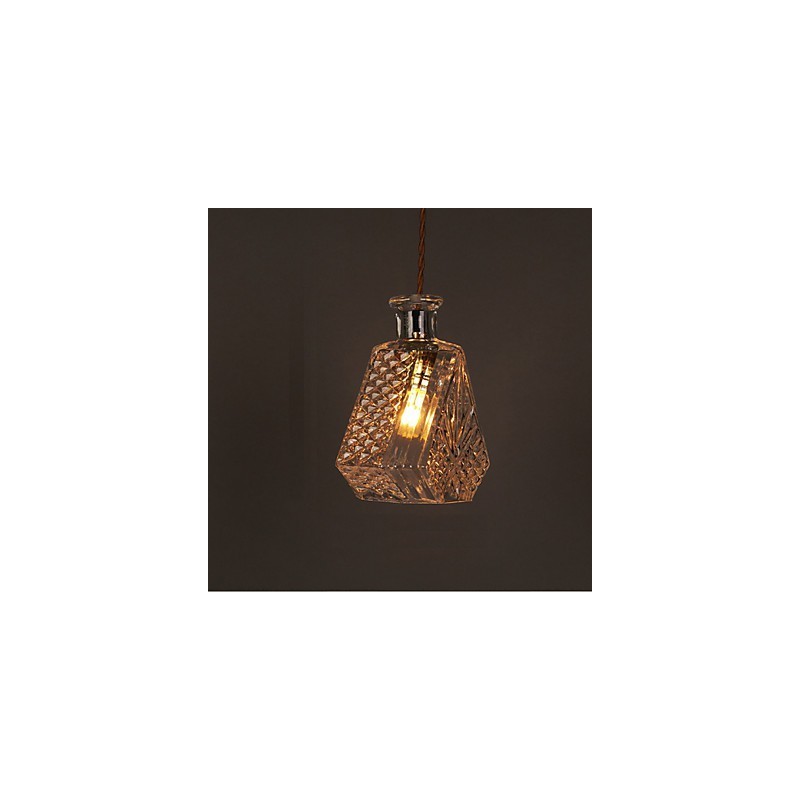 Romantic Bottle Creative Carved Art Glass Chandelier Light Pendant Light