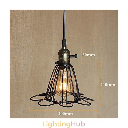 American Rural Industry Contracted Single Head Of Creative Small Hob Iron Chandelier American Rural Industry Contracted Single Head Of Creative Small Hob Iron Chandelier