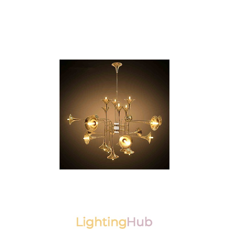 Country Mini Style Electroplated Metal Chandelier