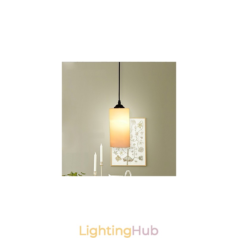 Round Straight Glass Single Head Droplight Lamp Light