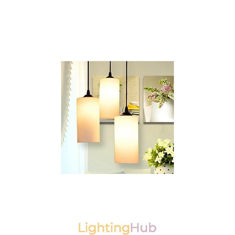Round Straight Glass Single Head Droplight Lamp Light