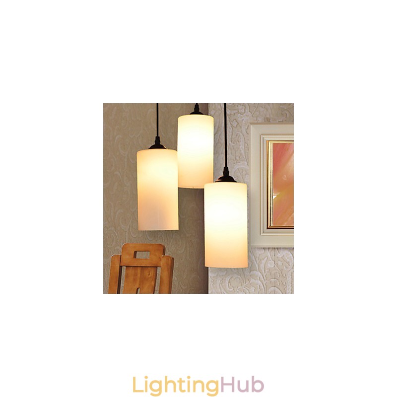 Round Straight Glass Single Head Droplight Lamp Light