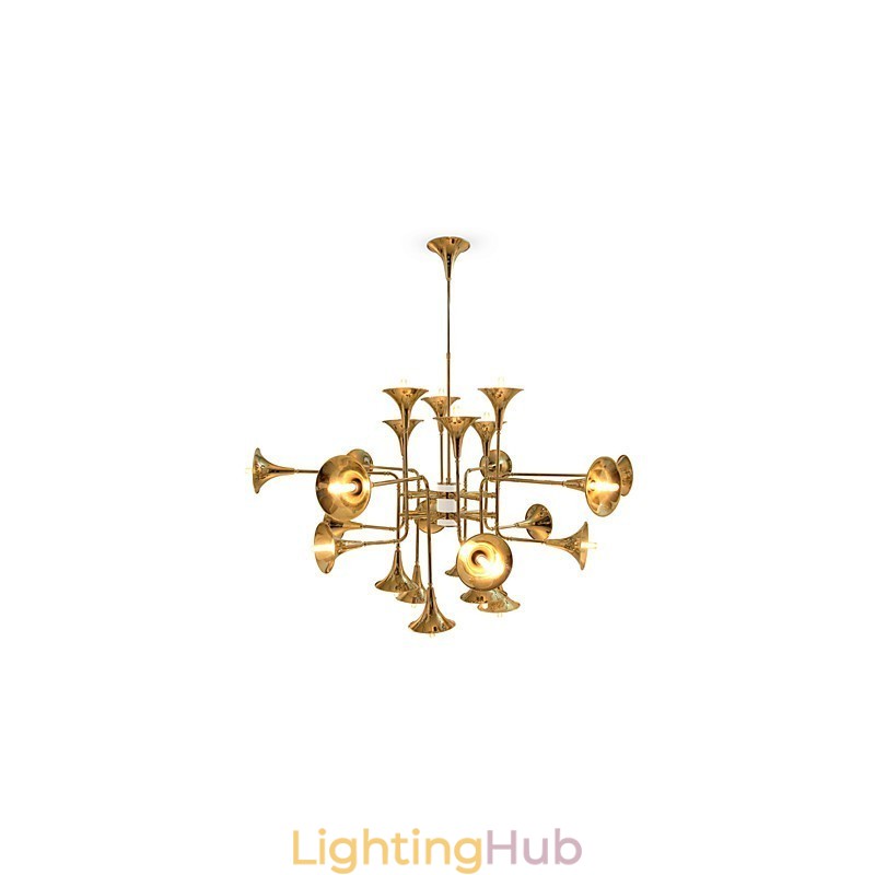 Country Mini Style Electroplated Metal Chandelier