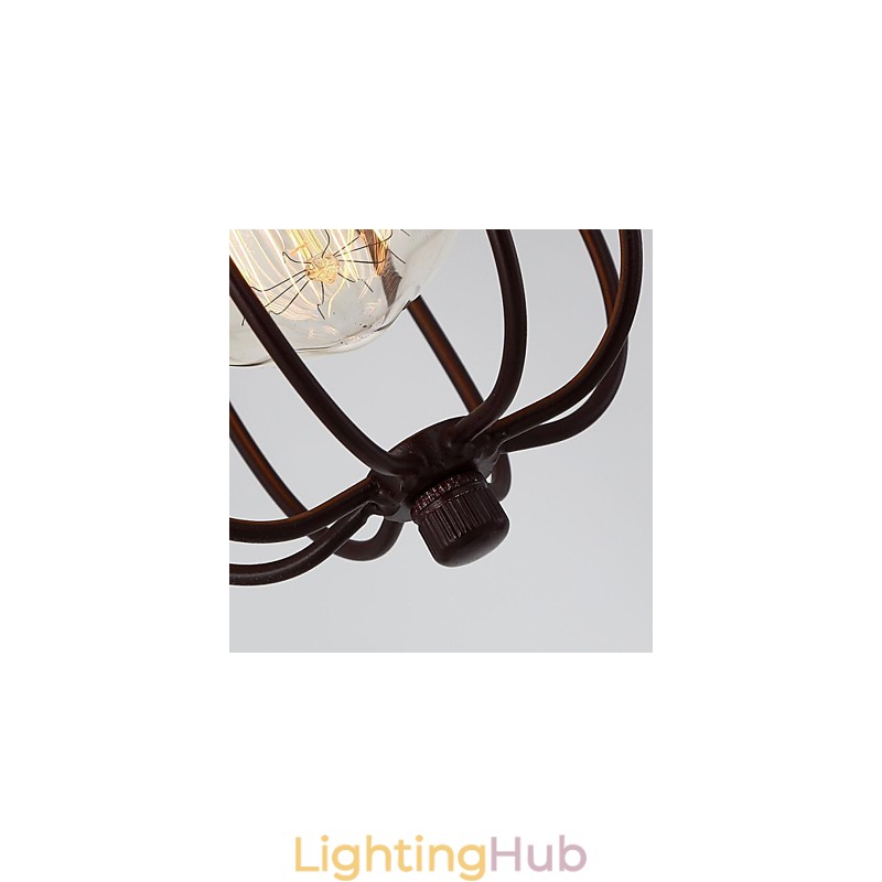 Vintage Mini Style Painting Metal Pendant Light