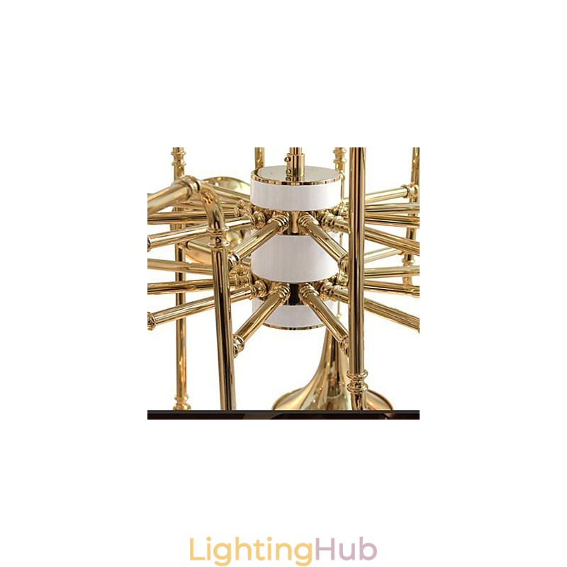 Country Mini Style Electroplated Metal Chandelier