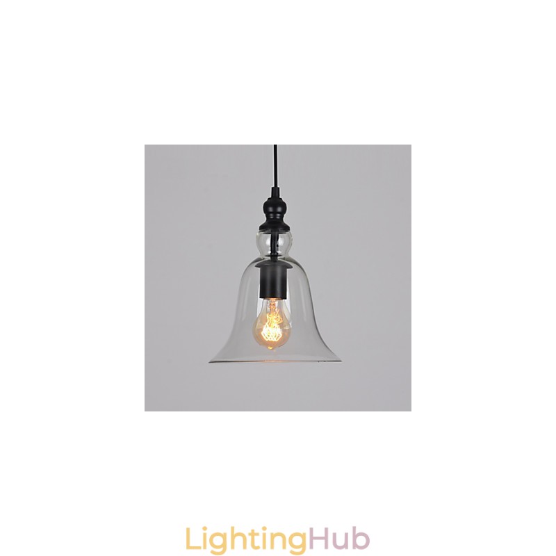Vintage Industrial Retro Glass Chandelier Creative Minimalist Bedside Lamp Clear Colour