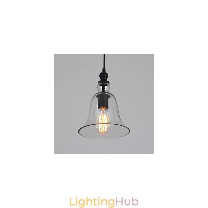 Vintage Industrial Retro Glass Chandelier Creative Minimalist Bedside Lamp Clear Colour