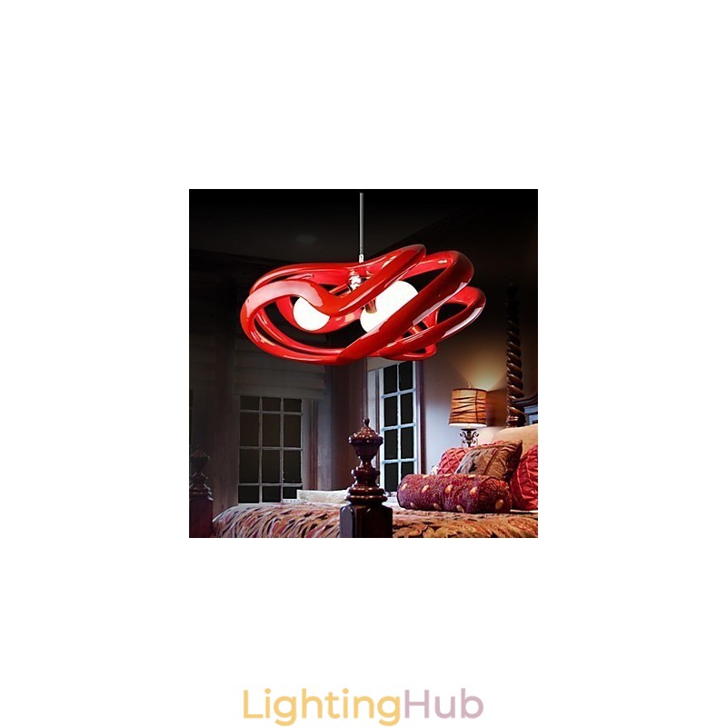 Modern Contemporary Painting Resin Pendant Light