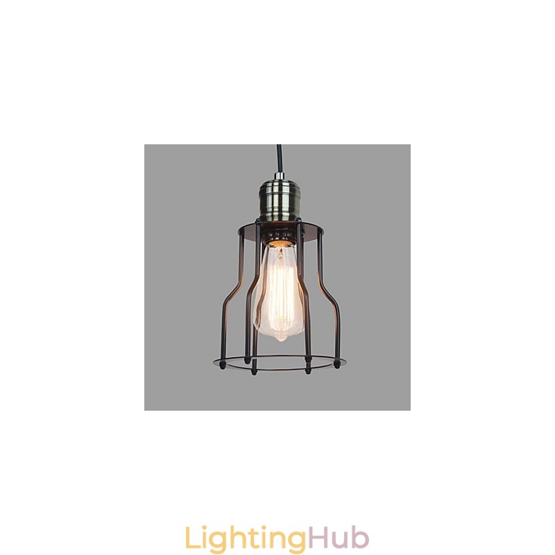 Traditional Classic Vintage Mini Style Painting Pendant Light