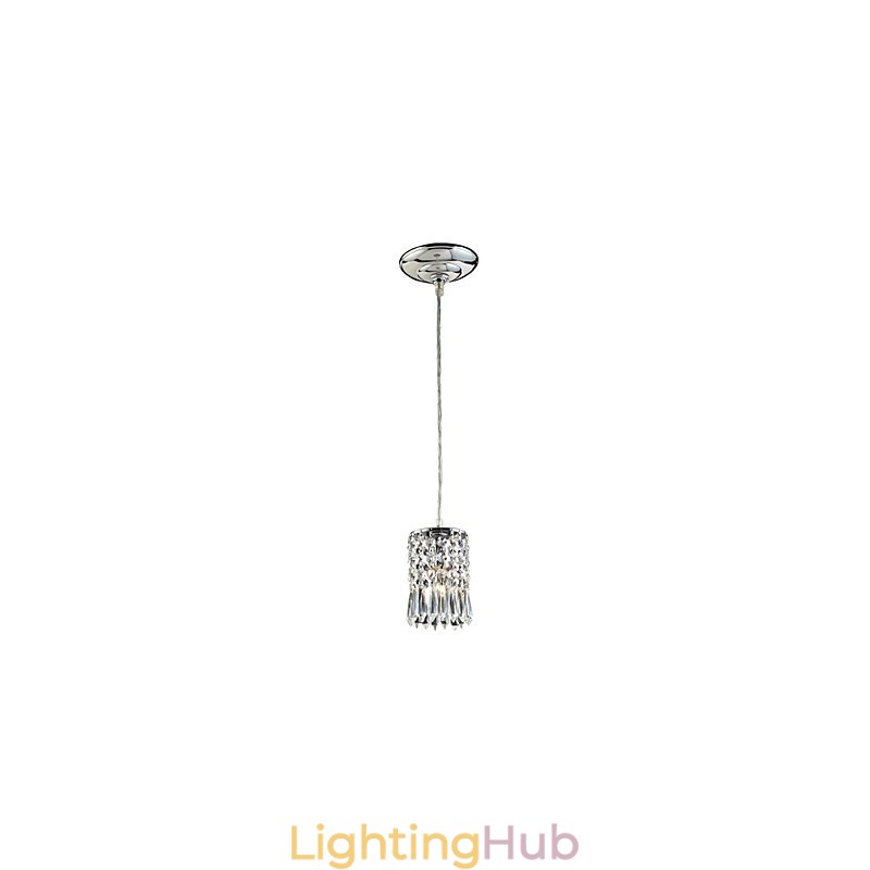 Modern Contemporary Crystal Mini Style Electroplated Pendant Light