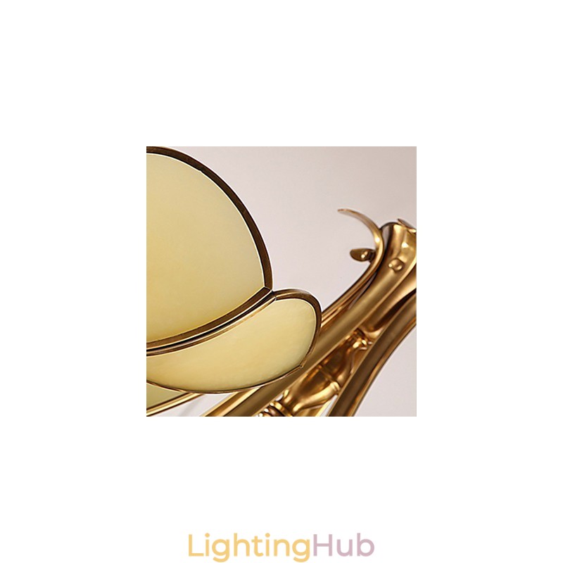 Traditional Classic Rustic Lodge Brass Metal Chandelier