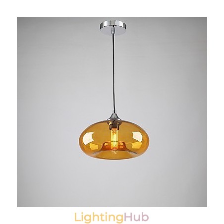 Modern Characteristic 1 Light Pendant With Transparent Shade