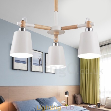 3 Light Modern Contemporary Wood Chandelier Light 3 Light Modern Contemporary Wood Chandelier Light