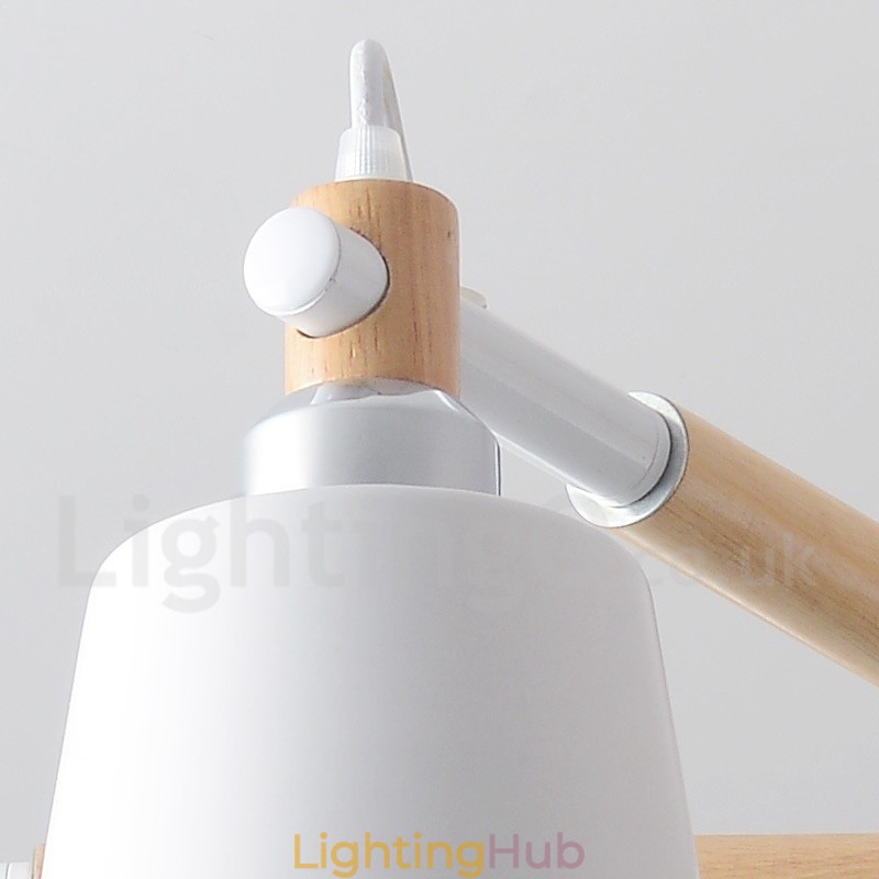 3 Light Modern Contemporary Wood Chandelier Light