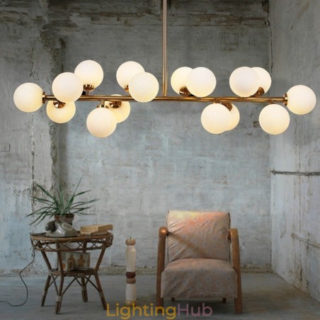Modern Contemporary 16 Light Chandelier with Glass Shade and Lamp Modern Contemporary 16 Light Chandelier with Glass Shade and Lamp