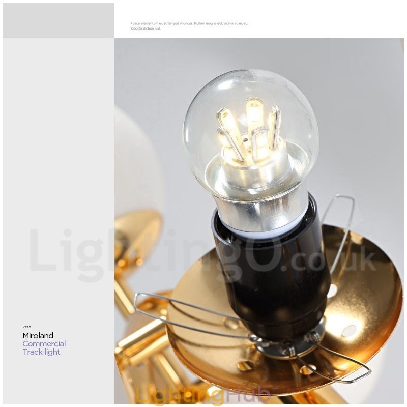 Modern Contemporary 16 Light Chandelier with Glass Shade and Lamp