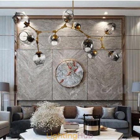 10 Light Golden Chandelier with Glass Shade Modern Contemporary Style Light 10 Light Golden Chandelier with Glass Shade Modern Contemporary Style Light