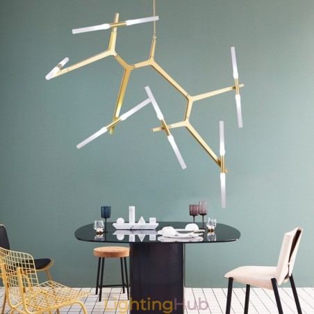 12 Light Modern Contemporary Chandelier Light (Black Golden) 12 Light Modern Contemporary Chandelier Light (Black Golden)
