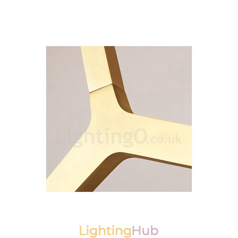 14 Light Modern Contemporary Chandelier Light (Black Golden)