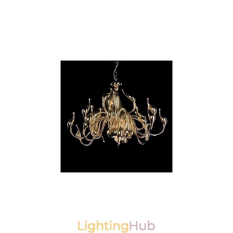 Modern Chandelier Light 24 Lights G4 Gold Plating