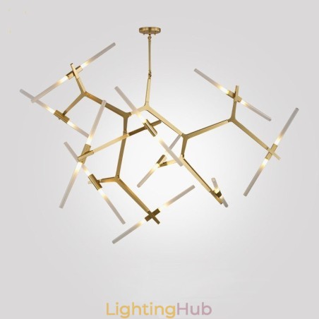 Modern Contemporary 20 Light Chandelier Light (Black Golden) Modern Contemporary 20 Light Chandelier Light (Black Golden)