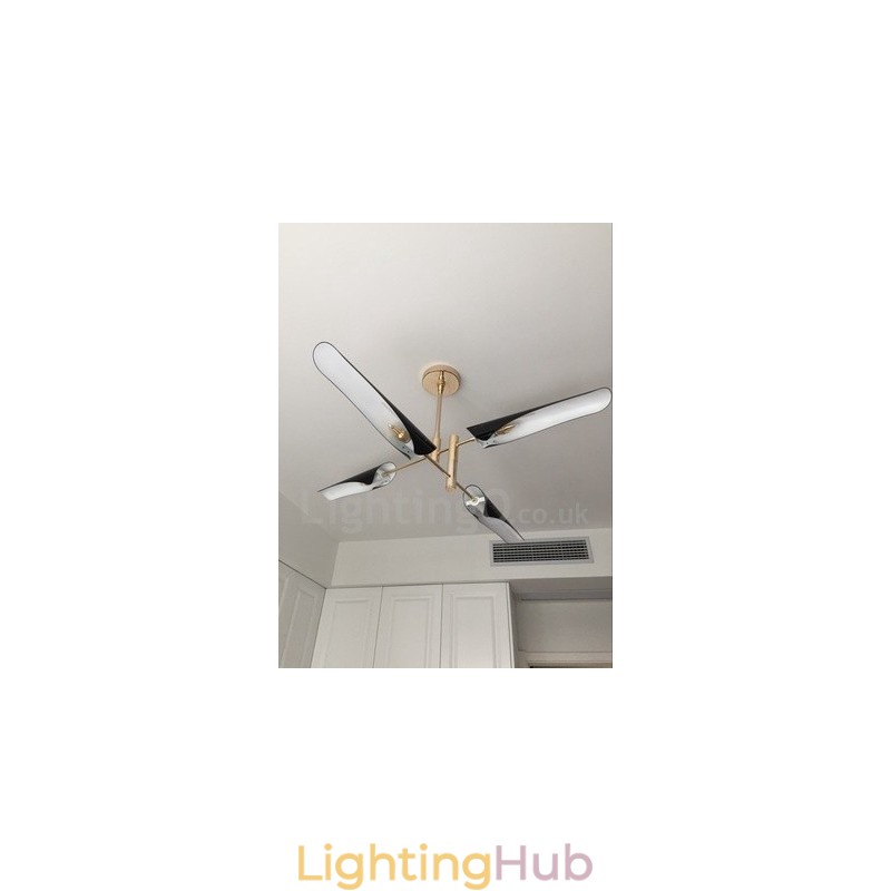 2 Tier Modern Contemporary 4 Light Chandelier