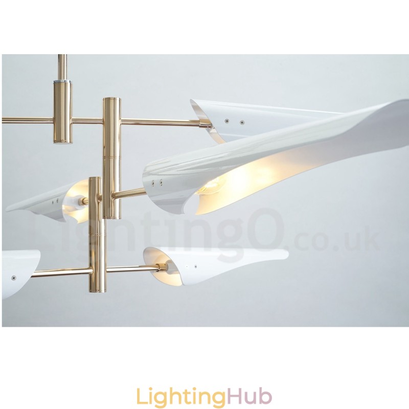 Modern Contemporary 4 Tier 8 Light Chandelier