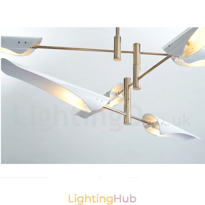 Modern Contemporary 4 Tier 8 Light Chandelier