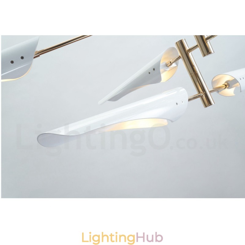 Modern Contemporary 4 Tier 8 Light Chandelier