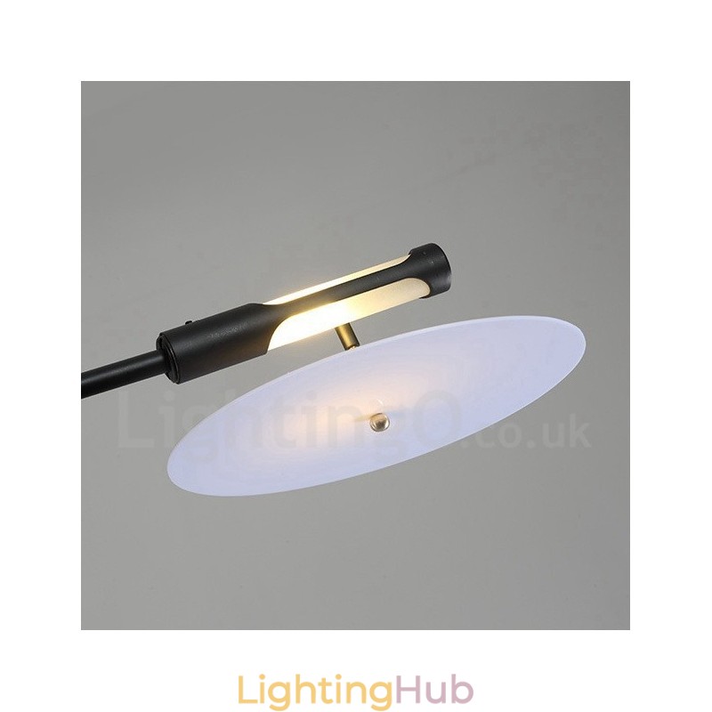 Black 8 Light Modern Contemporary Chandelier Lamp
