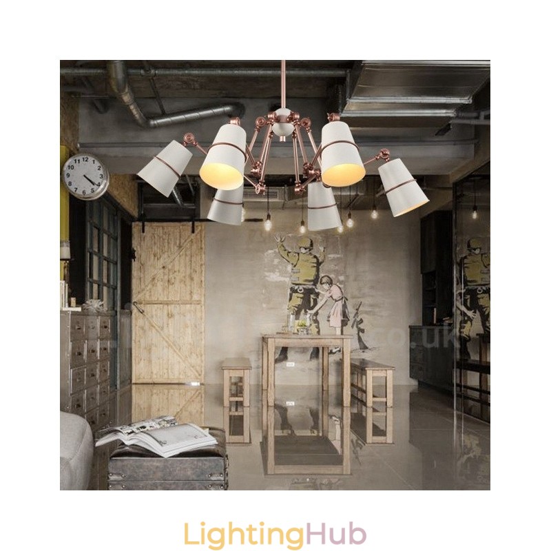 6 Light Chandelier Lamp with Modern Contemporary Style Light