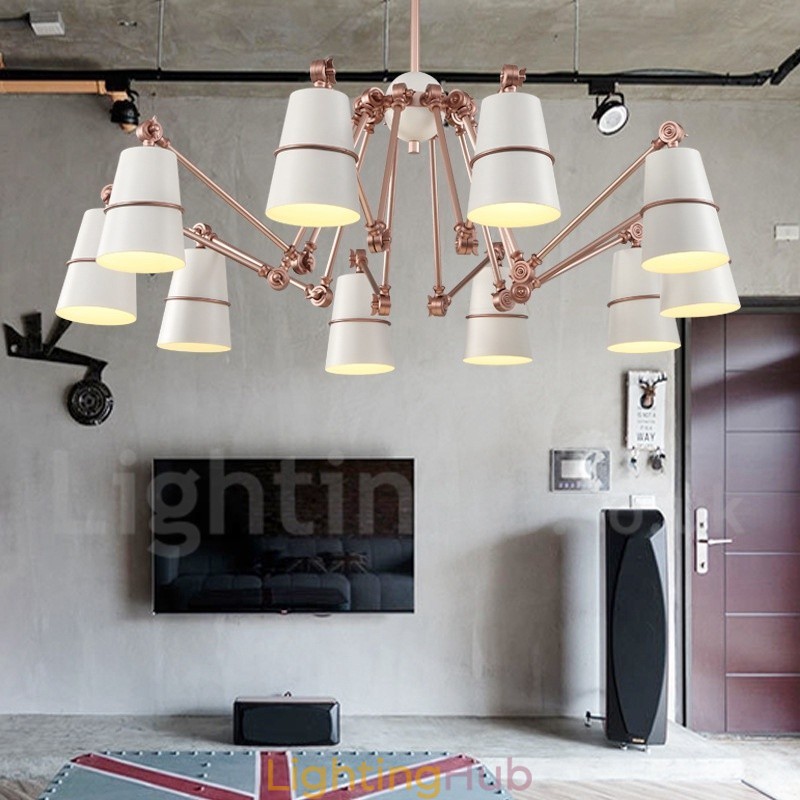 10 Light Chandelier Lamp with Modern Contemporary Style Light