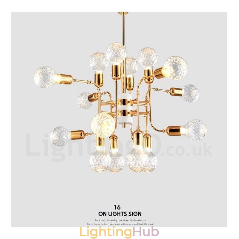 4 Tier Modern Contemporary 16 Light Chandelier Lamp Light