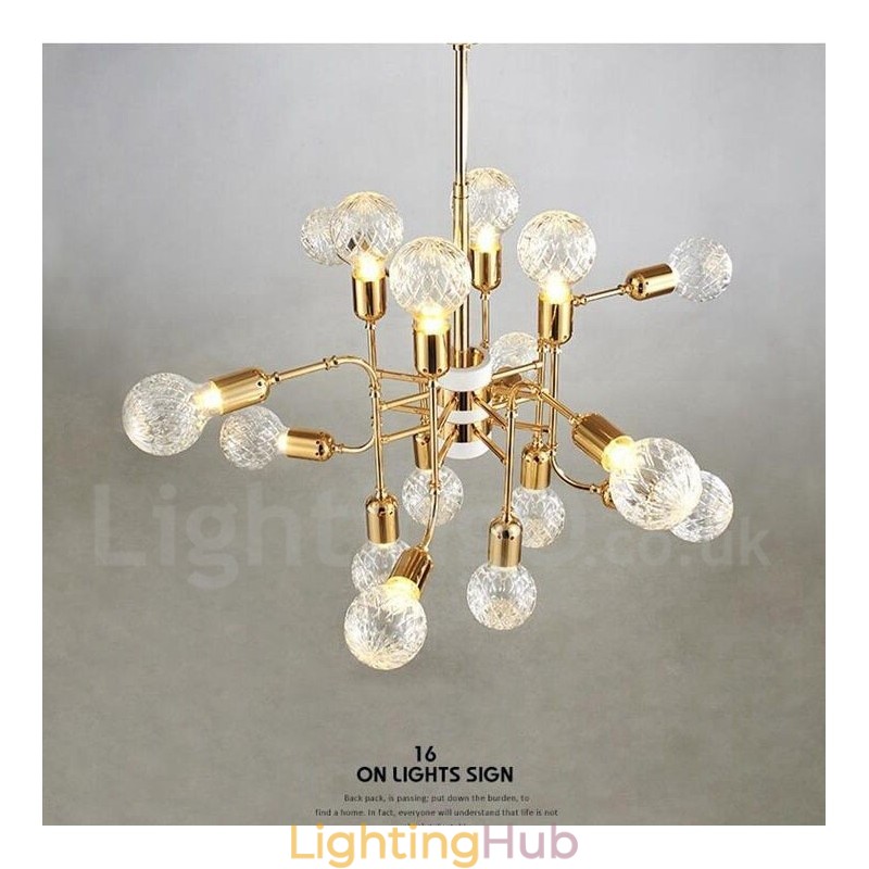 4 Tier Modern Contemporary 16 Light Chandelier Lamp Light