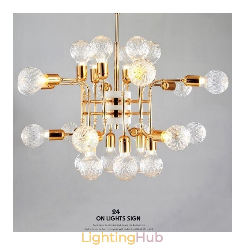 4 Tier Modern Contemporary 24 Light Chandelier Lamp Light