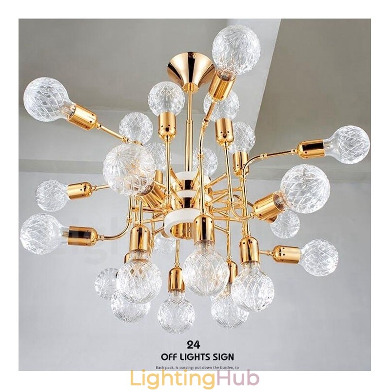 4 Tier Modern Contemporary 24 Light Chandelier Lamp Light