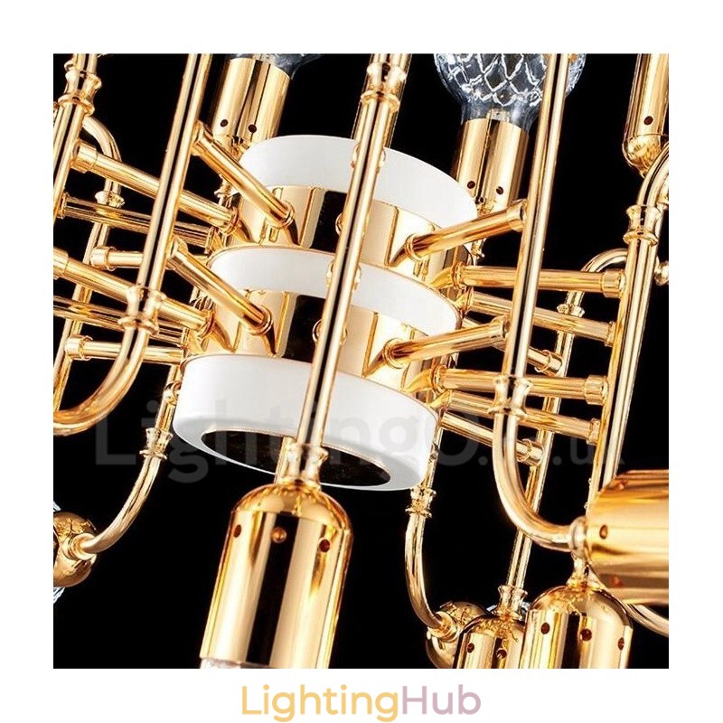 4 Tier Modern Contemporary 24 Light Chandelier Lamp Light