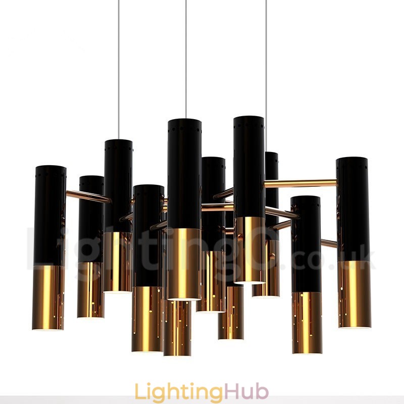 Modern Contemporary 13 Light Chandelier Single Tier Lamp Light