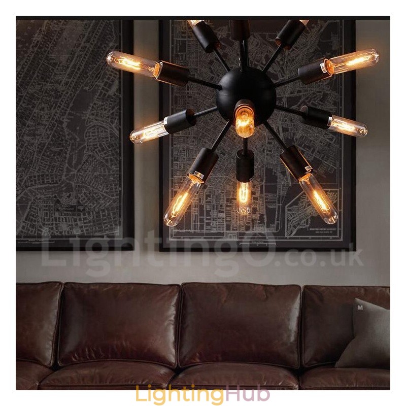 12 Light Retro Vintage Sputnik Chandelier