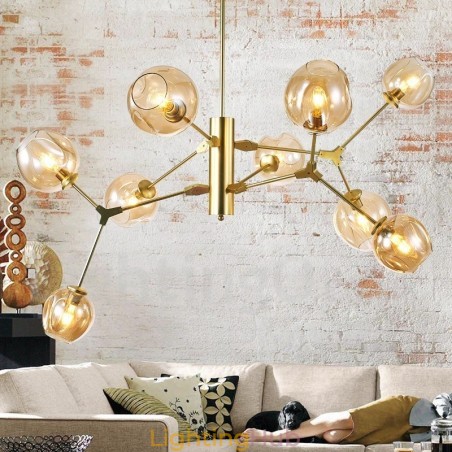 Chandelier with Glass Shade Modern Contemporary Style Chandelier with Glass Shade Modern Contemporary Style
